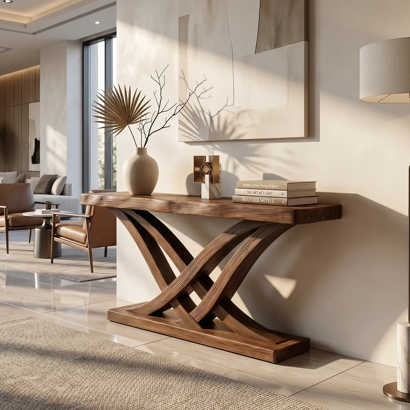 Organic Branch Base Console Table Contemporary Entryway SILDTTRCS107