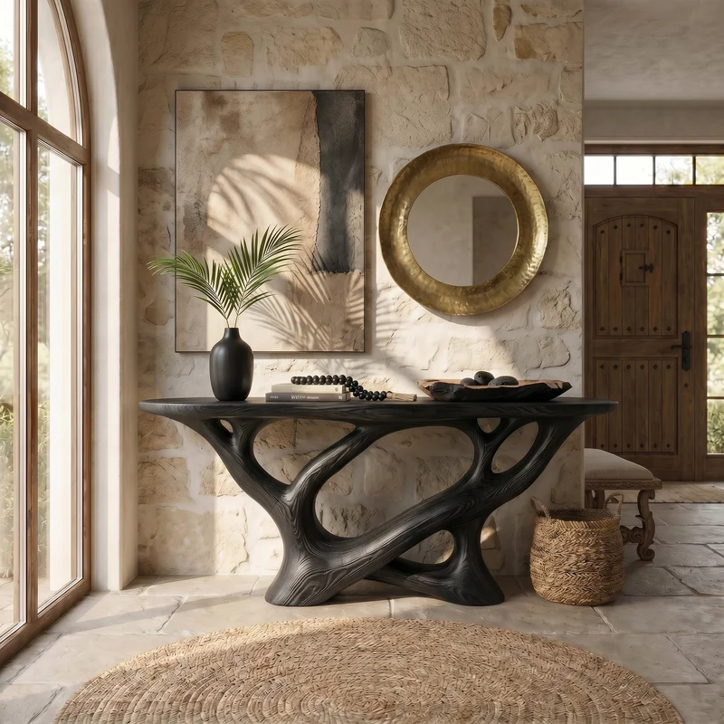 Modern Infinity Console Table Luxury Residence SILDTTRCS106