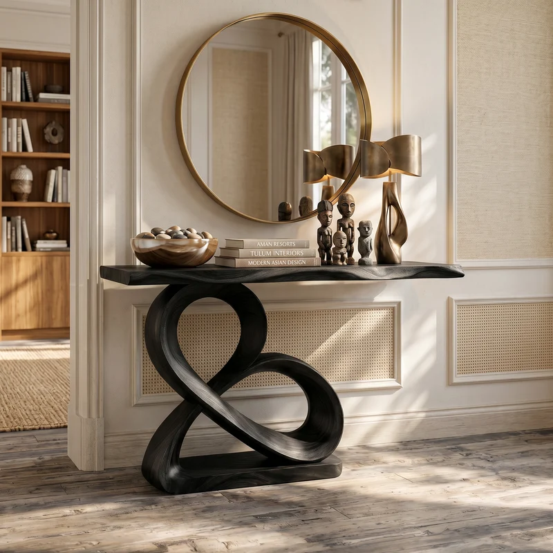 Luxury Loop Base Console Table Designer Hallway SILDTTRCS098