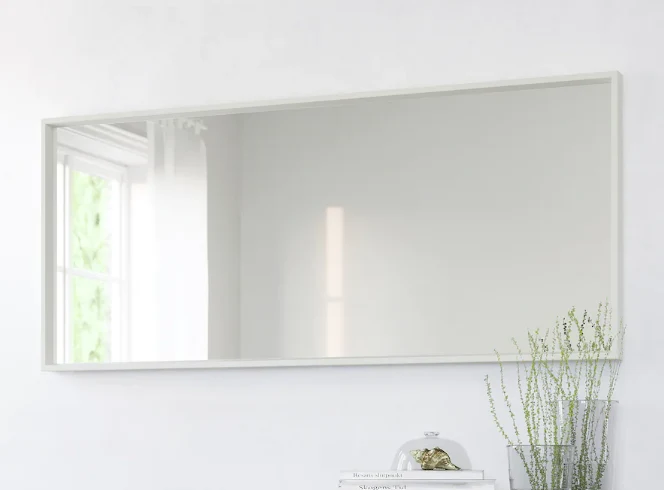 NISSEDAL Mirror, white, 65x150 cm