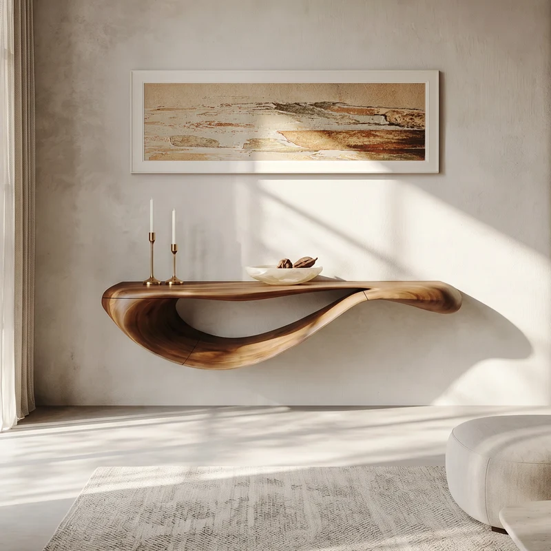 Modern Floating Console Table For Contemporary Interior Design SILDTTNCS133