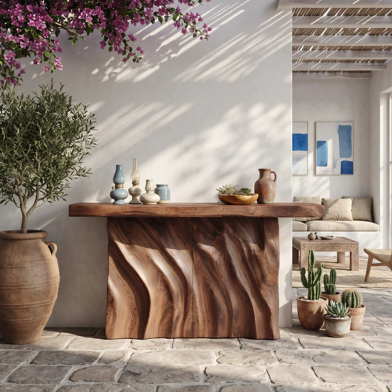 Contemporary Live Form Hall Table For Penthouse Interior Space SILDTTNCS130