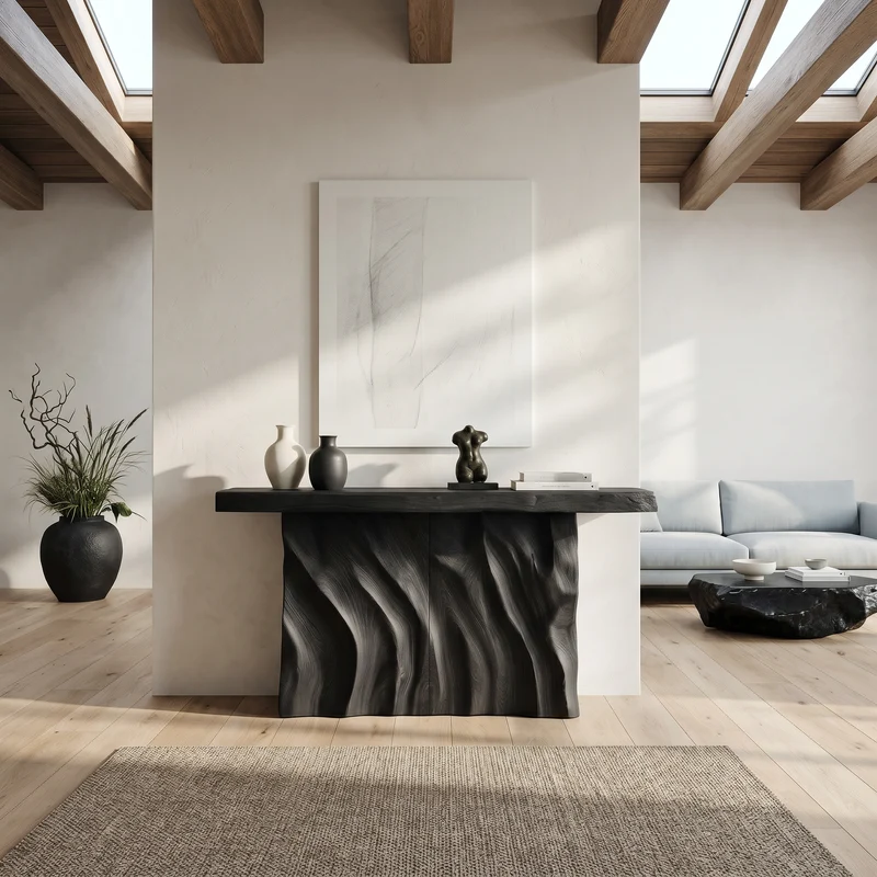 Contemporary Live Form Hall Table For Penthouse Interior Space SILDTTNCS130