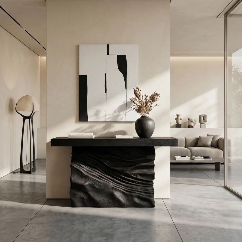 Minimalist Live Form Console Table For Apartment Interior Design SILDTTNCS116