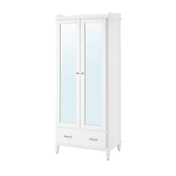 TYSSEDAL IKEA wardrobe white/mirror glass 88x58x208