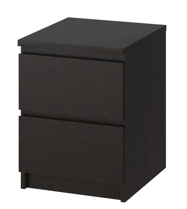 MALM IKEA chest of 2 drawers