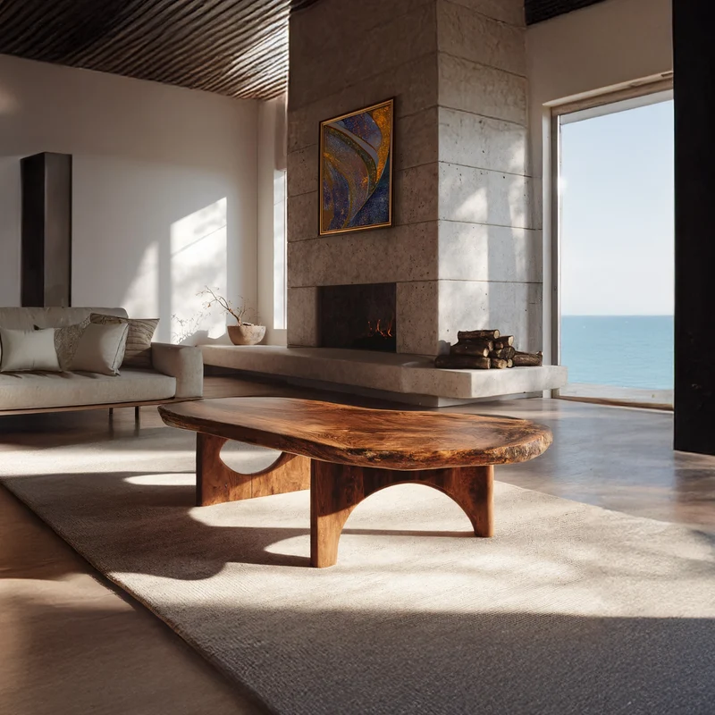 Modern Farmhouse Solid Wood Coffee Table For Living Room Use SILDTTRCF037