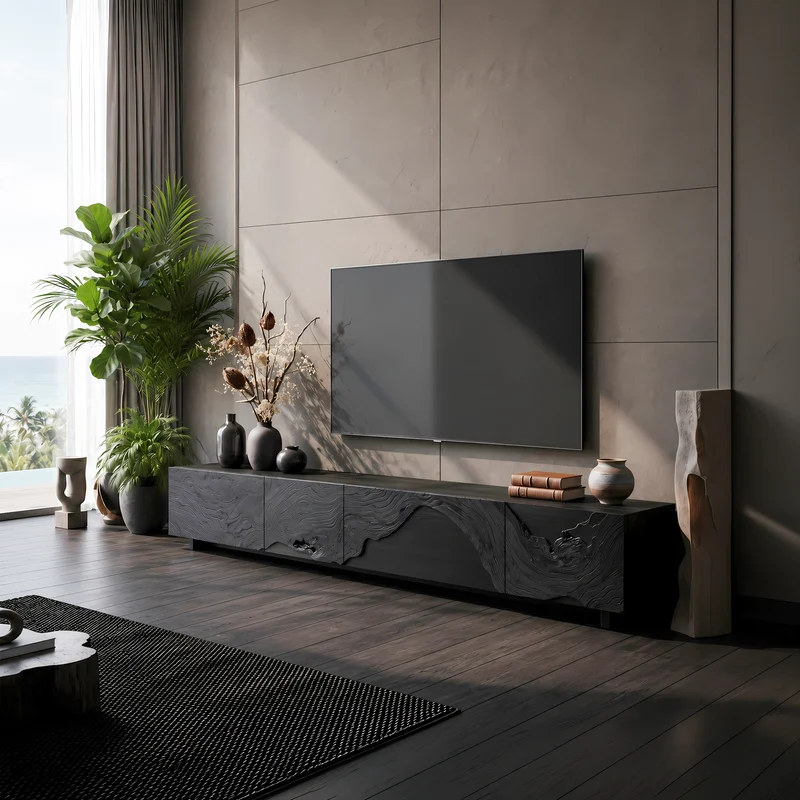 Mid Century TV Console For Stylish Living Room SILDTTNTVC074