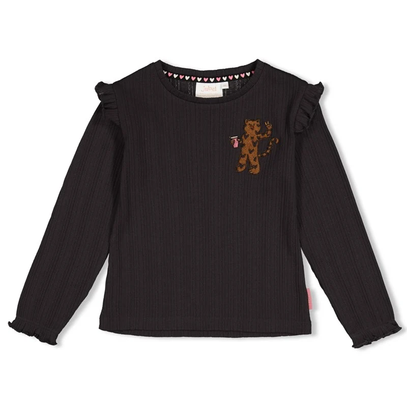 Jubel-Ajour geripptes Longsleeve - City Chic