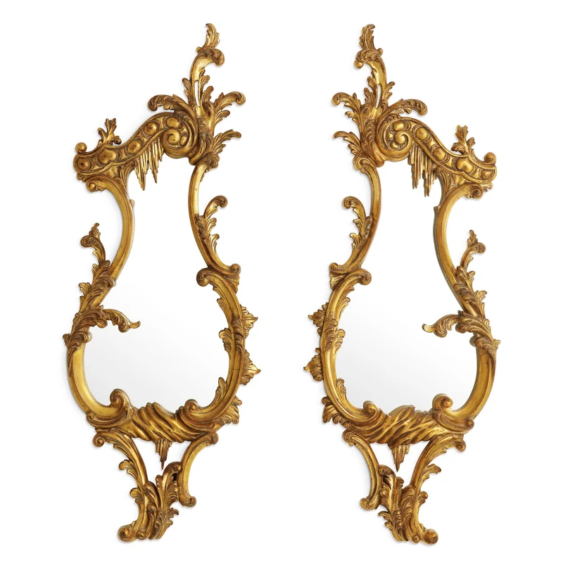 Eichholtz Spiegel Gould – 2er-Set – Antik-Gold-Finish