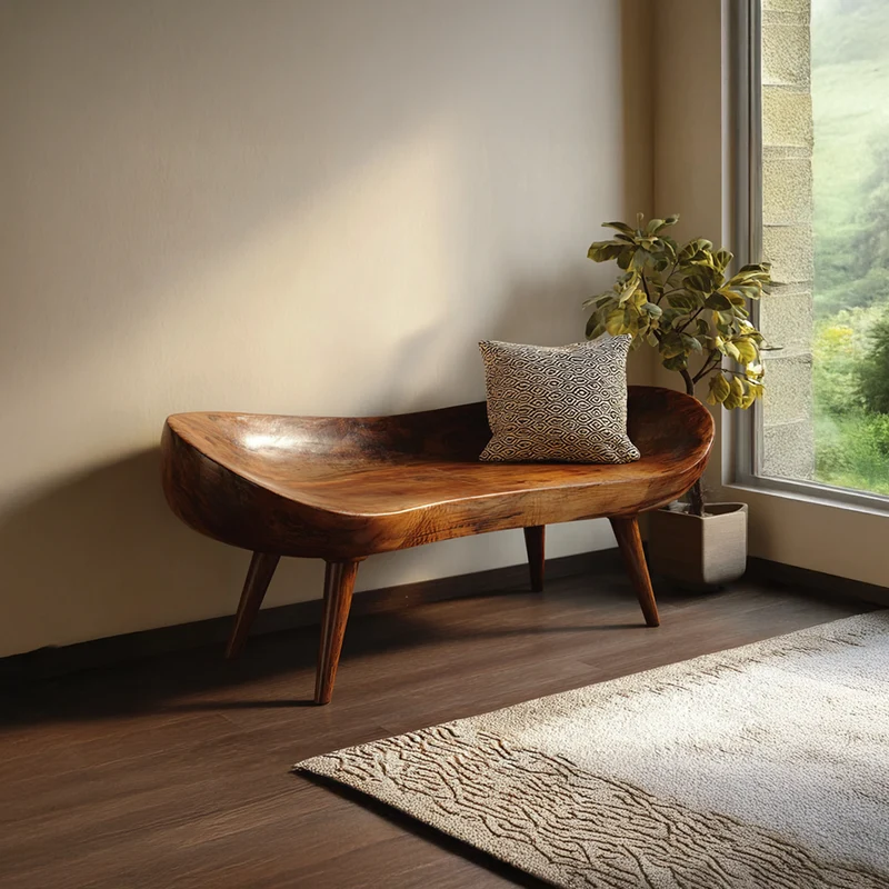 Rustic Modern Bench Bedroom Entryway SINLSARS018