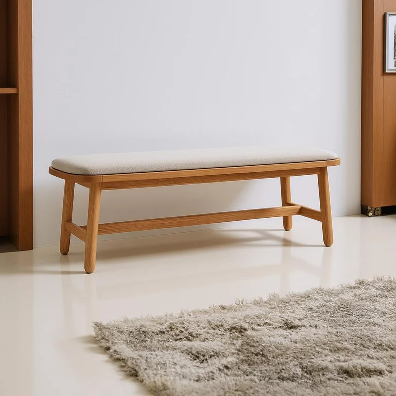 Mid Century Bench Bedroom Accent Furniture SINLKIRS030
