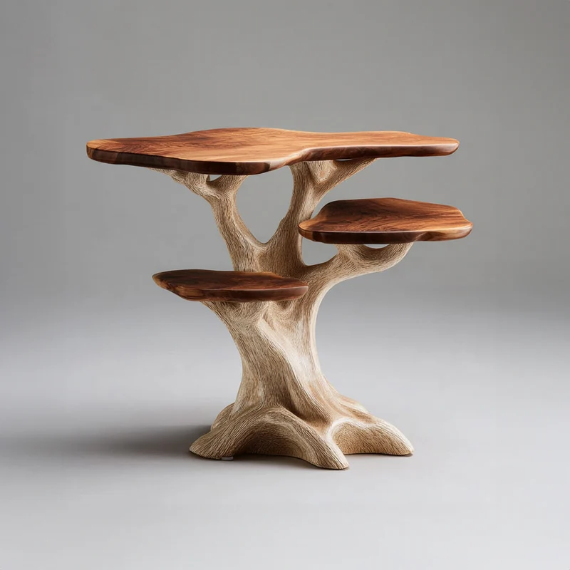 Rustic Artistic Bedside Table Bedroom Furniture SINLKIBT133