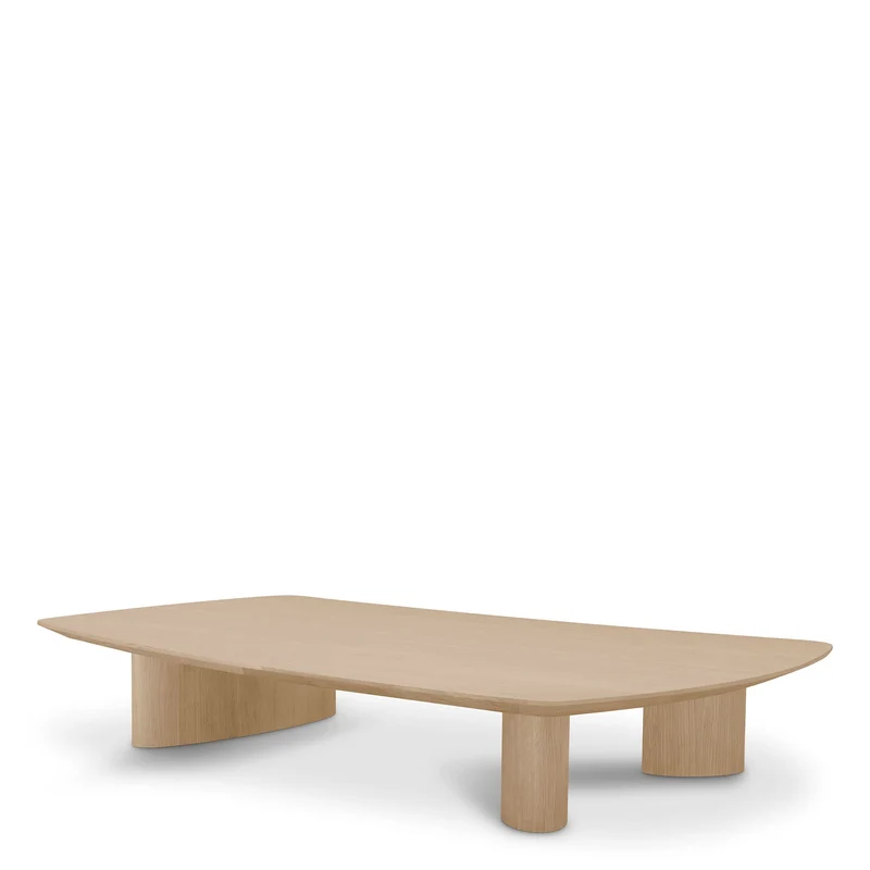 Eichholtz Couchtisch Bergman – Eichenfurnier Natur | Organische Form