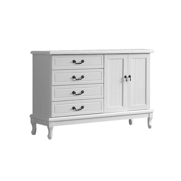 16" W Solid Wood Combo Dresser Horizontal Storage Chest with Drawers and Doors