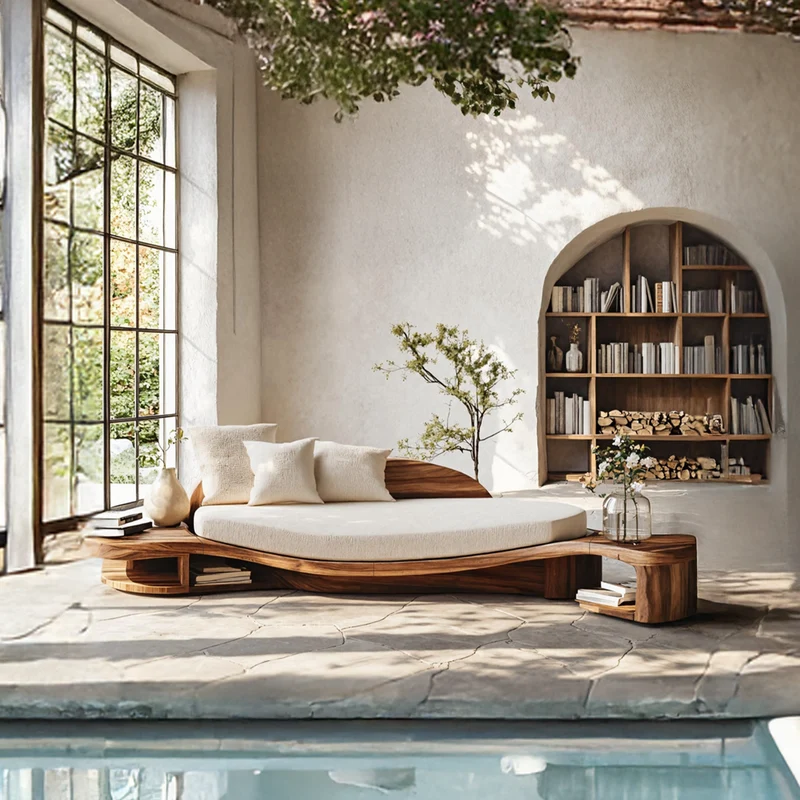 Handcrafted Wooden Daybed For Classic Bedroom Furniture Design SILDTTNDB018