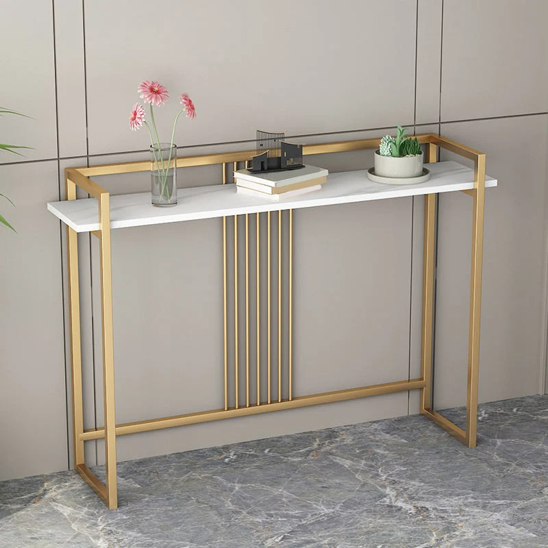 33.5 inch H Console Table Ironcraft Console Table with Trestle Base