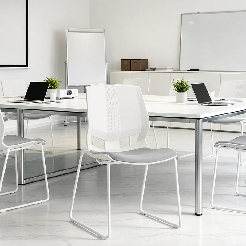 Scandinavian Minimalist Desk Chair: Ergonomic Training Chair - INS-Style Back Chair For Home Office