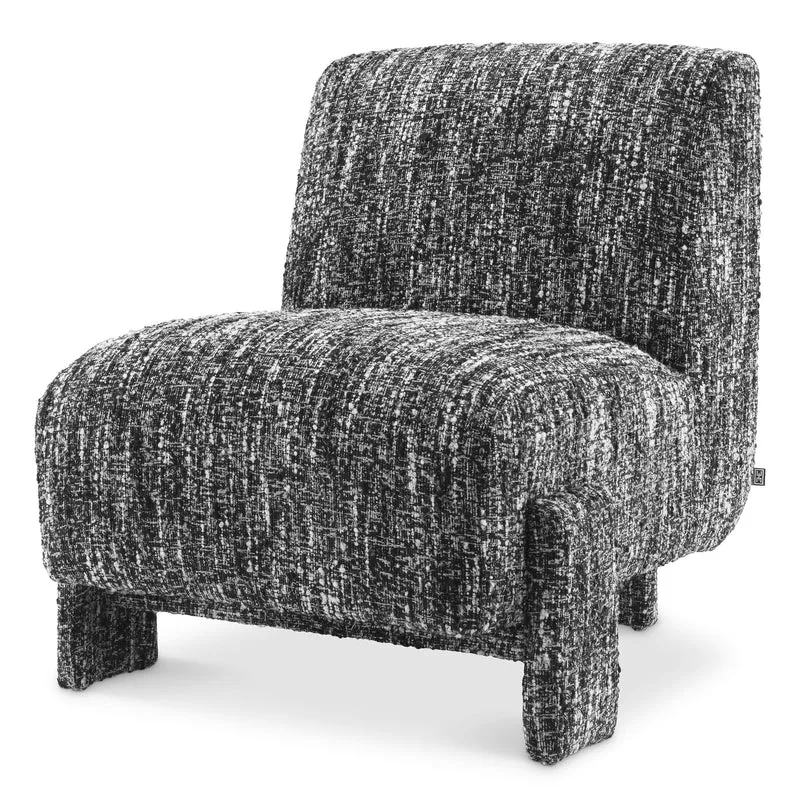 Eichholtz Sessel Rockdale – Bouclé Sonata Schwarz