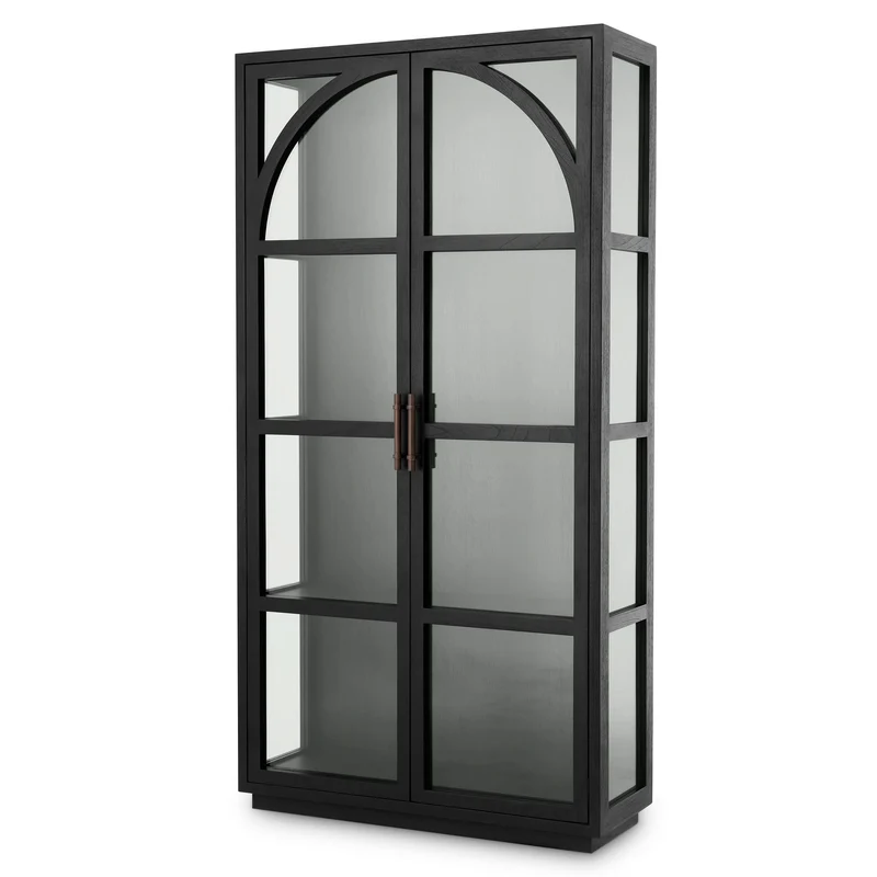 Eichholtz Kabinett San Bernardino - Classic Black Finish | Klarglas | Bronze Finish