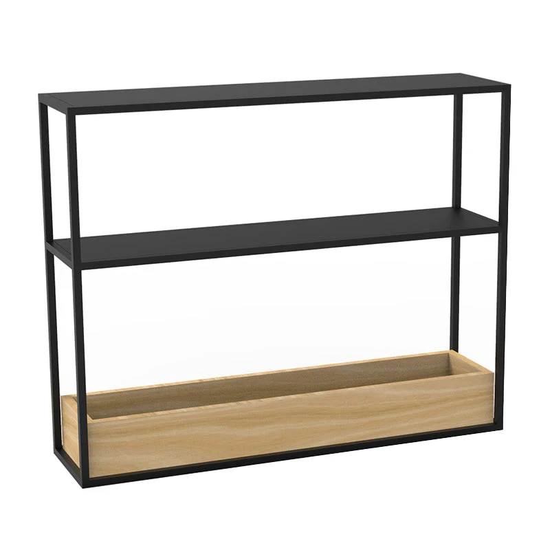 7.87 inch Wide Contemporary Console Table Metal Console Table with Shelf