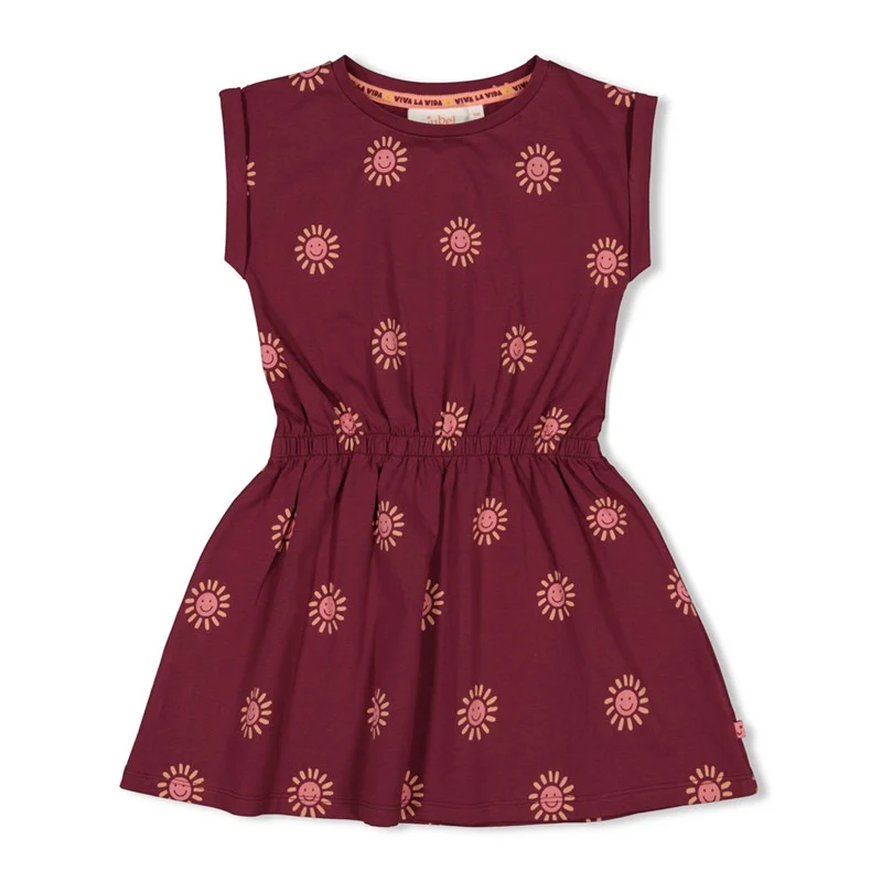 Jubel-Kleid AOP - Salsa Sunset-Bordeaux