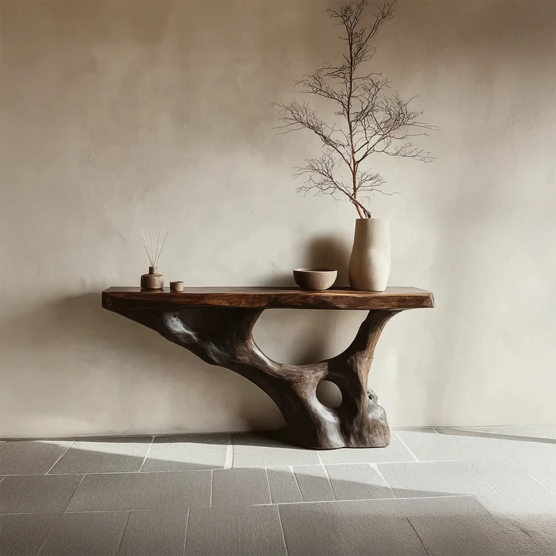 Rustic Console Table Living Room Or Entryway SINLSACS144