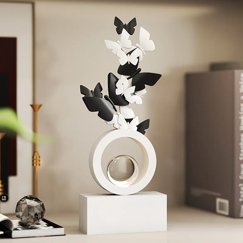 Modern Art Deco Resin Butterfly-shaped Table Decor For Living Room & Entryway