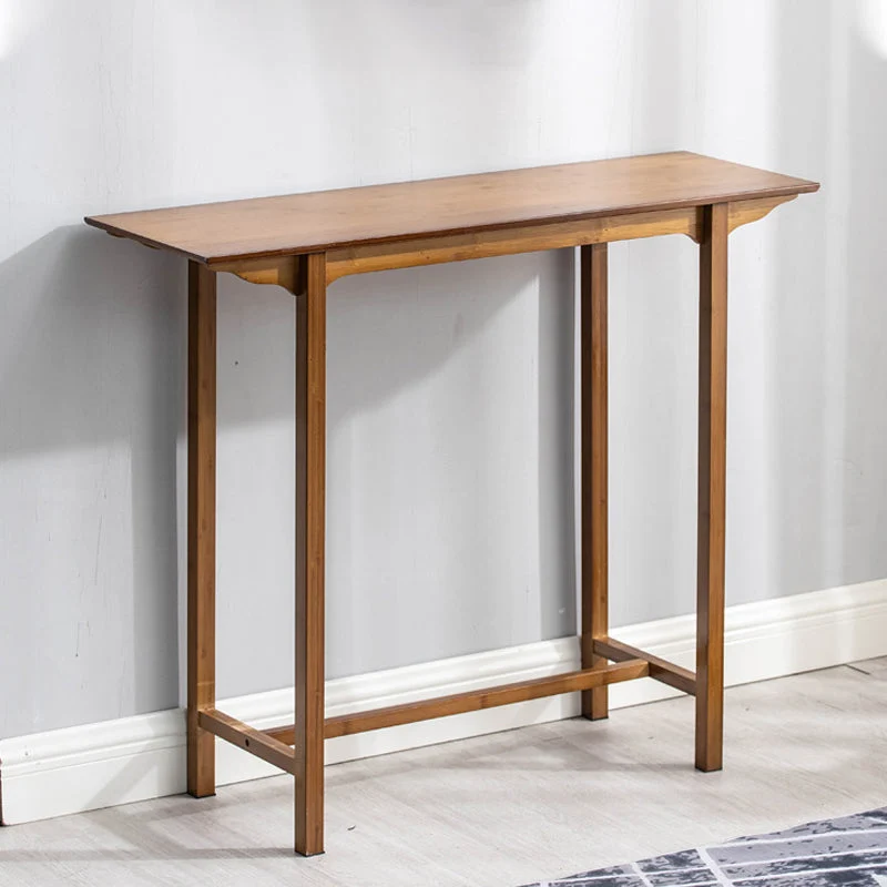 12" Wide Mid-Century Modern Console Table Solid Wood Console Sofa Table
