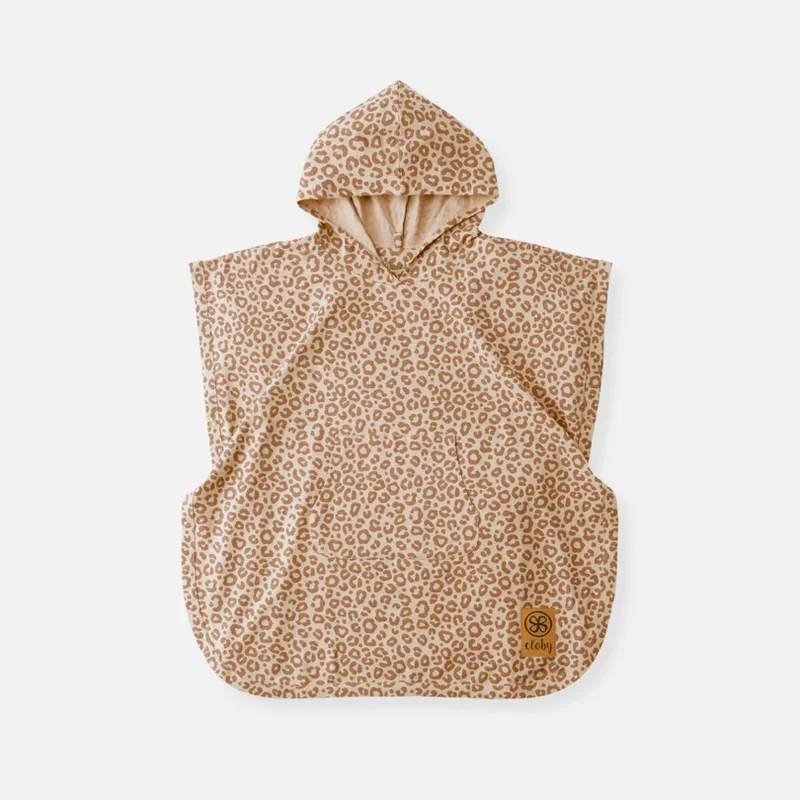 Cloby-UV Poncho UPF 50+-Leopard Brown