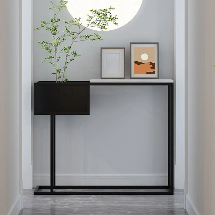11.8 Inch Wide Contemporary Console Metal Rectangle Console Table
