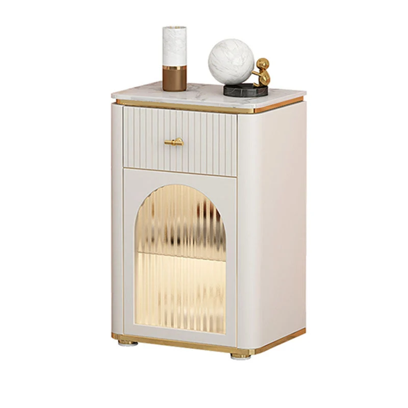 Contemporary Storage Chest Dresser Stone Top Storage Chest 11.81-inch W