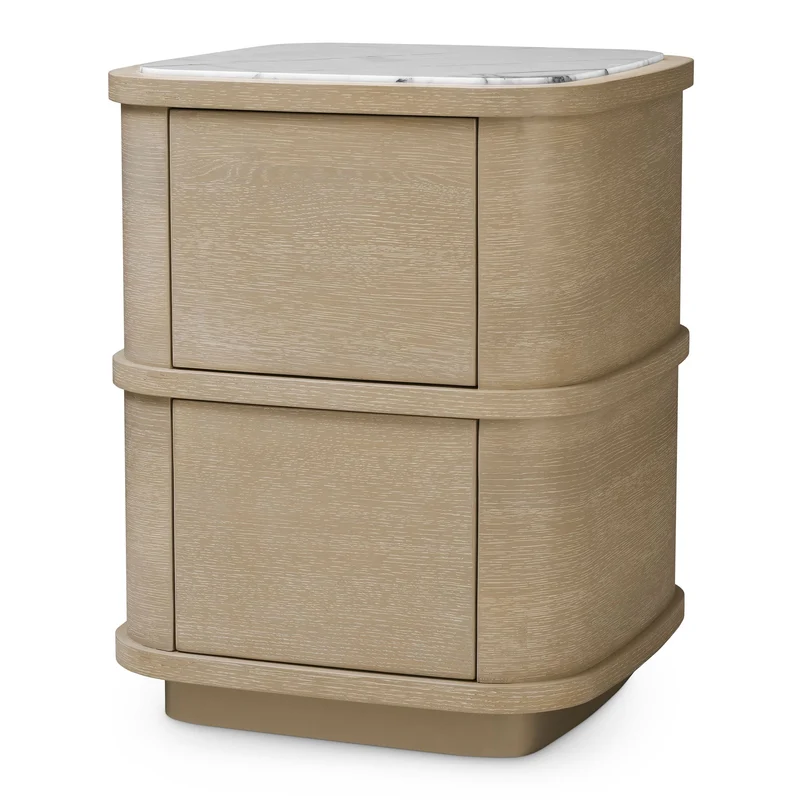 Eichholtz Nachttisch Cabana Washed Oak Furnier