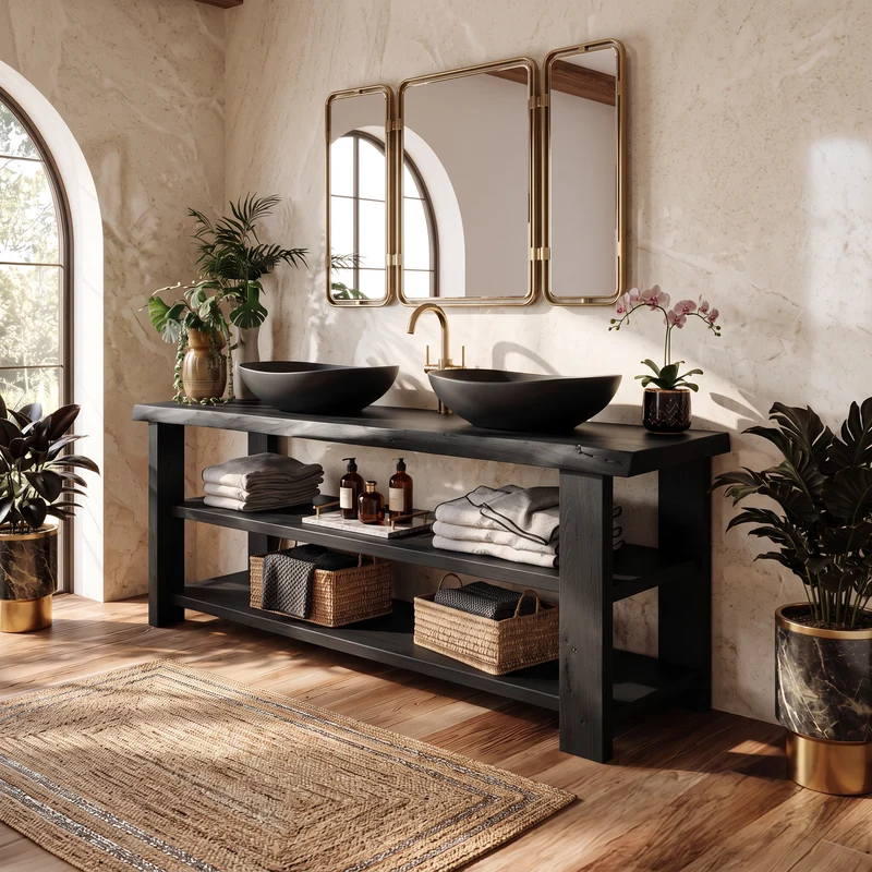 Farmhouse Vanity With Storage For Bathroom Decor Ideas SILDTTRBRV041