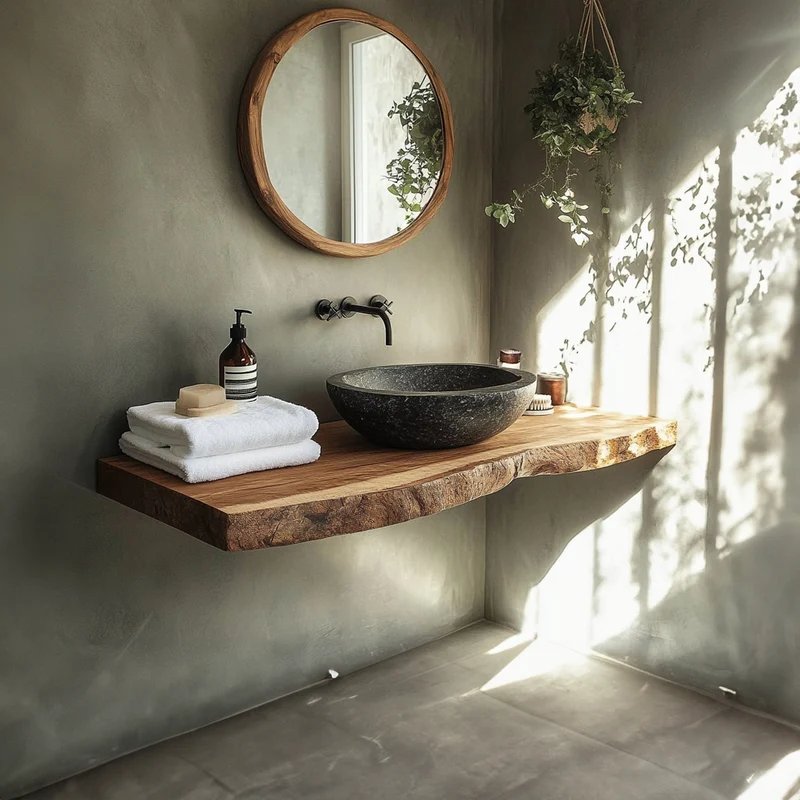 Rustic Compact Vanity Bathroom SINLBRV115