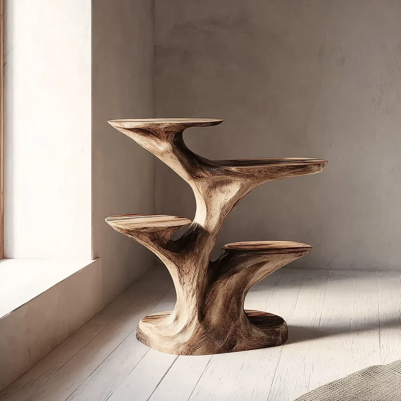 Rustic End Table Living Room Corner SINLKIBT110