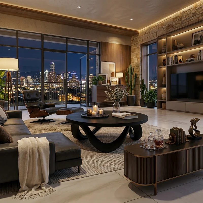 Spry Interior Modern Wooden Coffee Table with Unique Base Design, Handcrafted Solid Wood Living Room Center Table, Model RTTHTTCF040