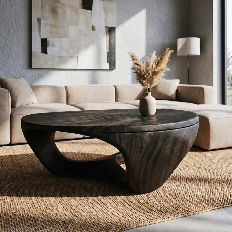 Contemporary Sculptural Coffee Table For Living Room And Lounge SINLKICF356