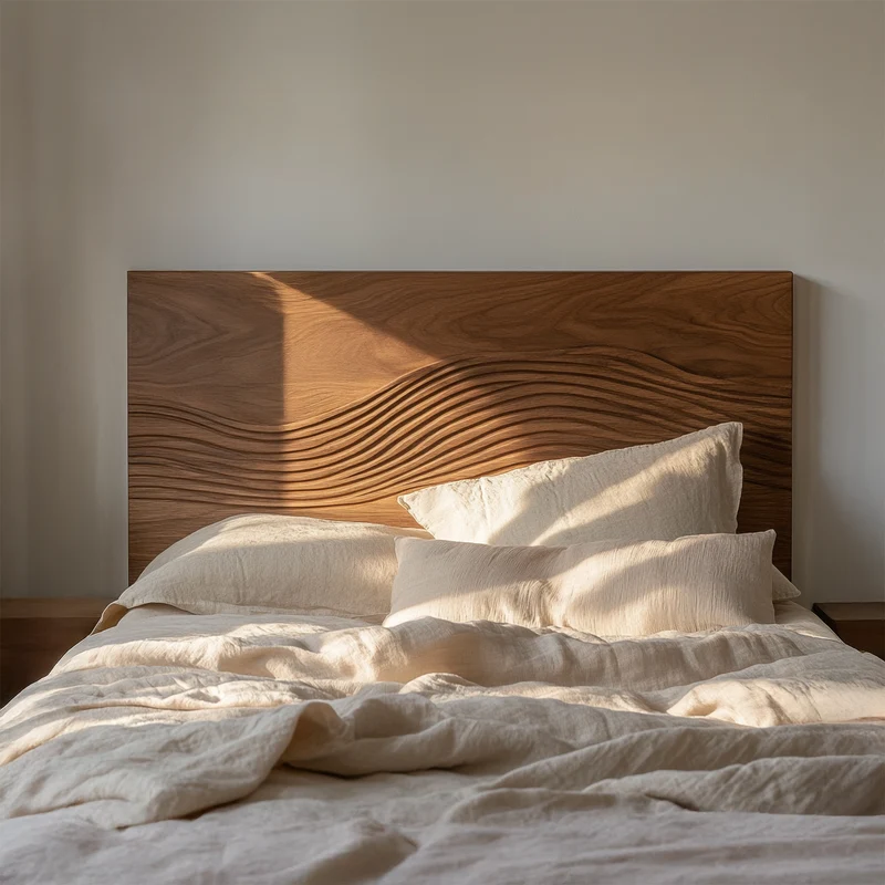 Rustic Sculptural Artistic Headboard For Bedroom Or Personal Space SINLSADH033