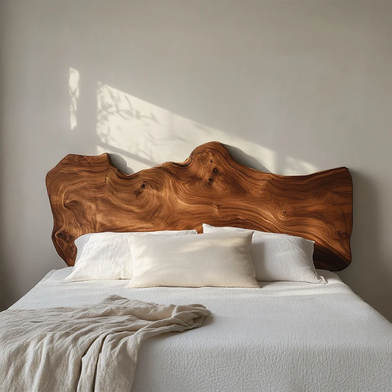 Rustic Organic Form Headboard For Bedroom Or Resting Area SINLSADH032
