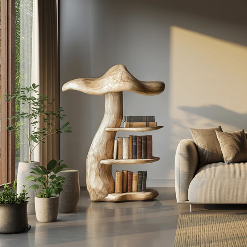 Modern Sculptural Mushroom Shelf For Living Room And Interior Decor SINLSABT202
