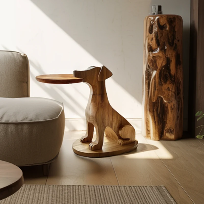 Modern Minimal Dog Side Table For Living Room And Small Space SINLSABT210