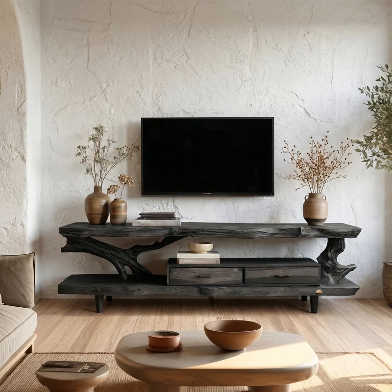 Rustic TV Console Table For Living Room And Interior Design SINLSASC461