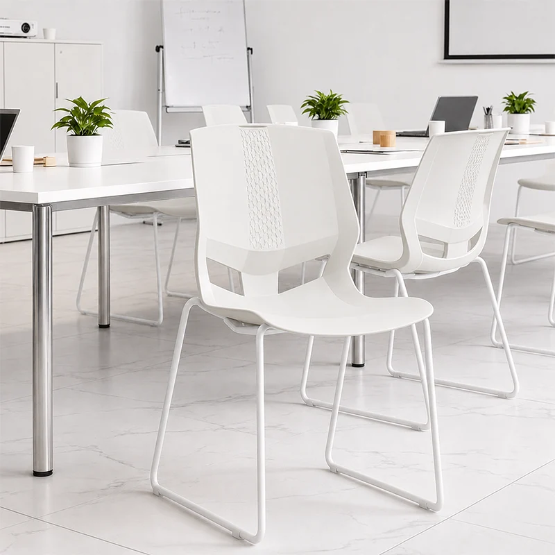 INS-Style Macaron Desk Chair: Scandinavian Training Chair - Minimalist Back Chair For Home Office