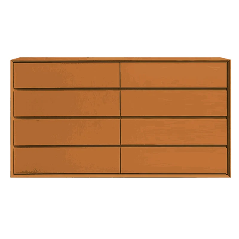 Contemporary Pine Horizontal Storage Chest with Soft-Close Drawers for Home