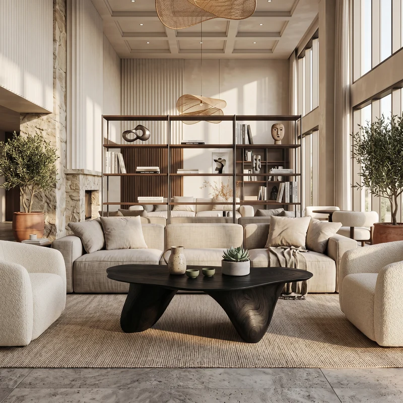 Handcrafted Low Table For Sophisticated Interiors SILDTTNCF013