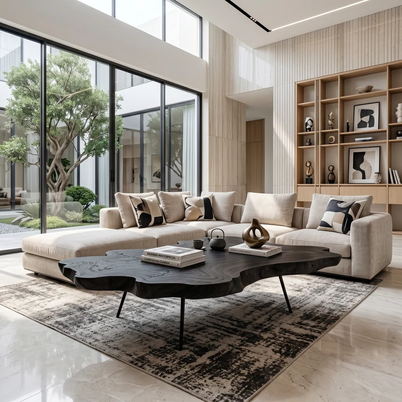Mid Century Coffee Table For Elegant Room Setting SILDTTNCF024