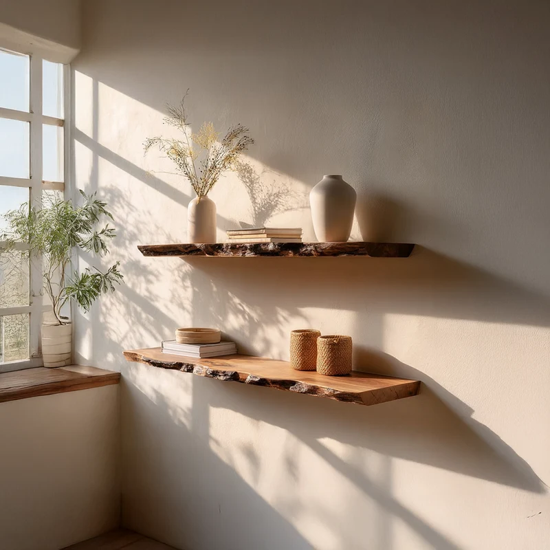 Rustic Floating Shelf Living Room SINLSAFL097