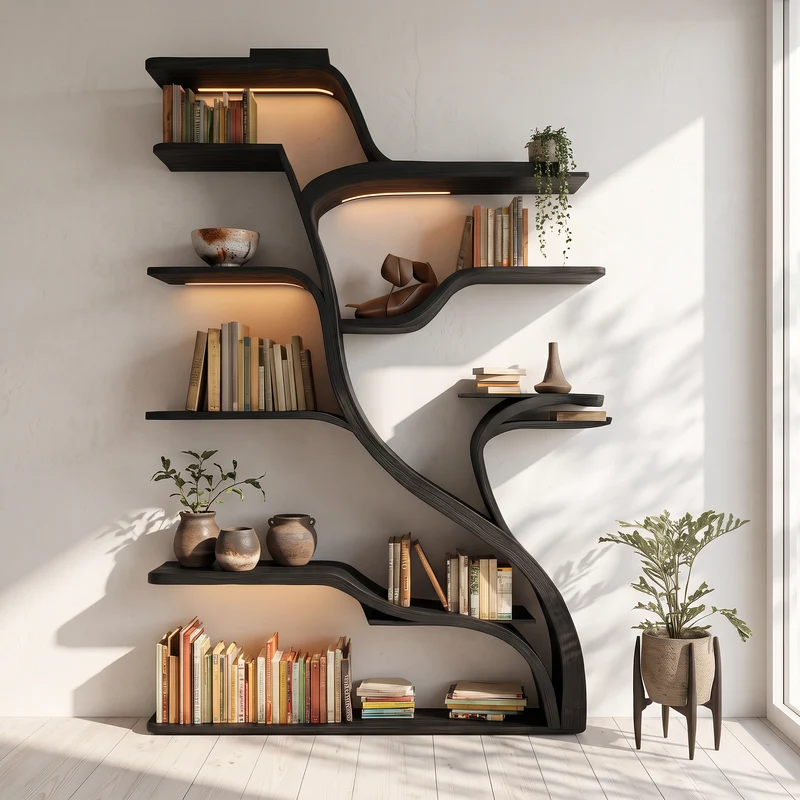 Tree Branch Wall Shelf Solid Wood Farmhouse Decor Gift SINLSATB187