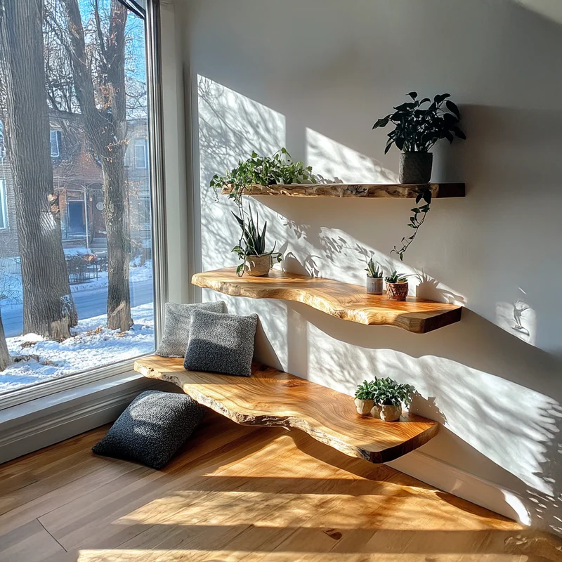 Rustic Floating Shelves Wall Shelves Living Room Decor Gifts SINLFL063